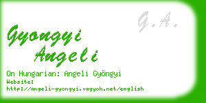 gyongyi angeli business card